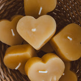 Beeswax Heart Candle by Goldrick. Natural Candles, Eco-Friendly. Perfect for eco-conscious consumers.